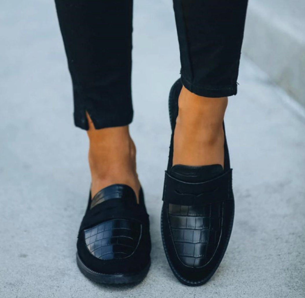 Genuine Leather Soft Sole Slip-on Loafers
