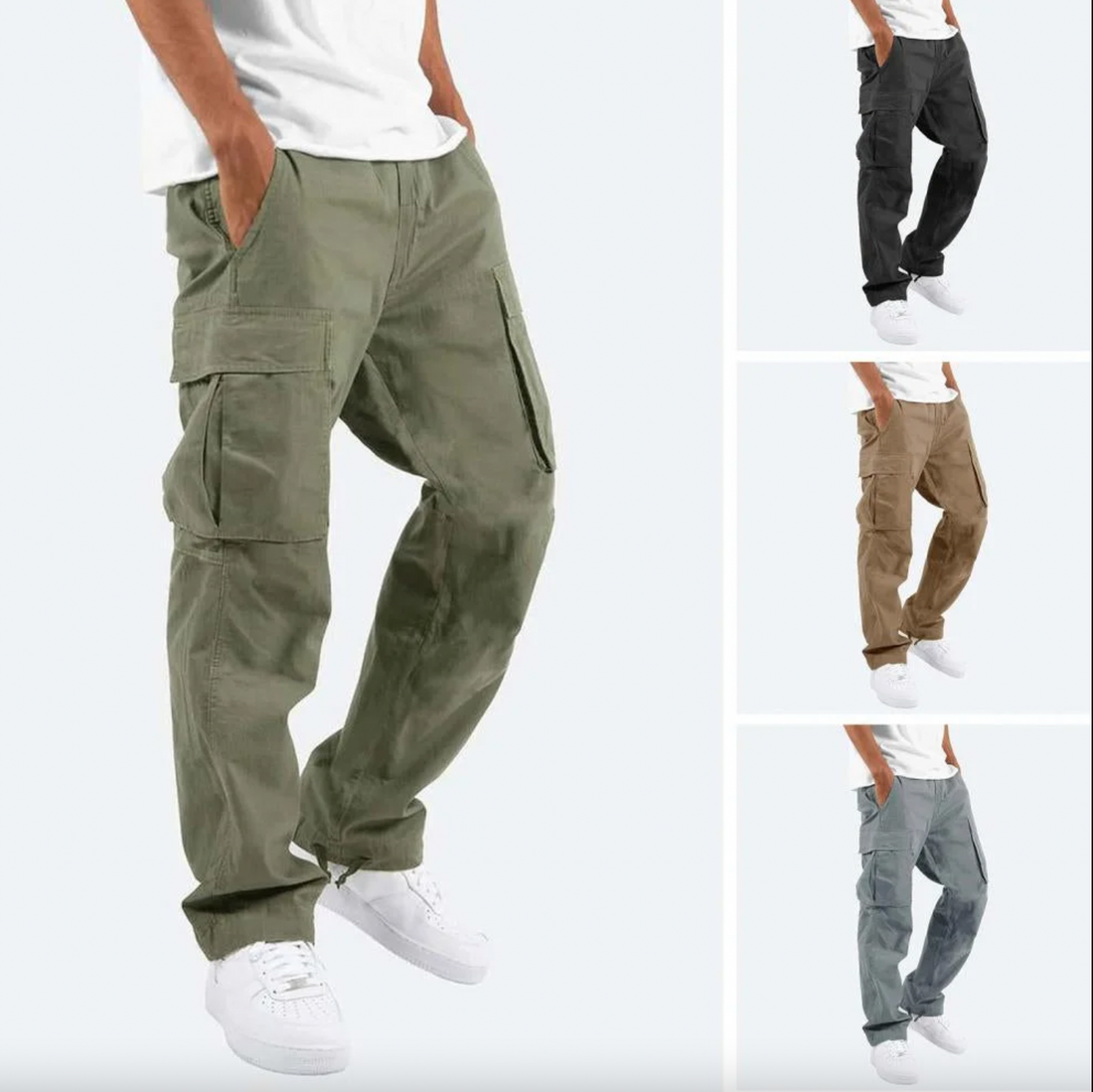 Durable Cotton Relaxed Fit Cargo Pants