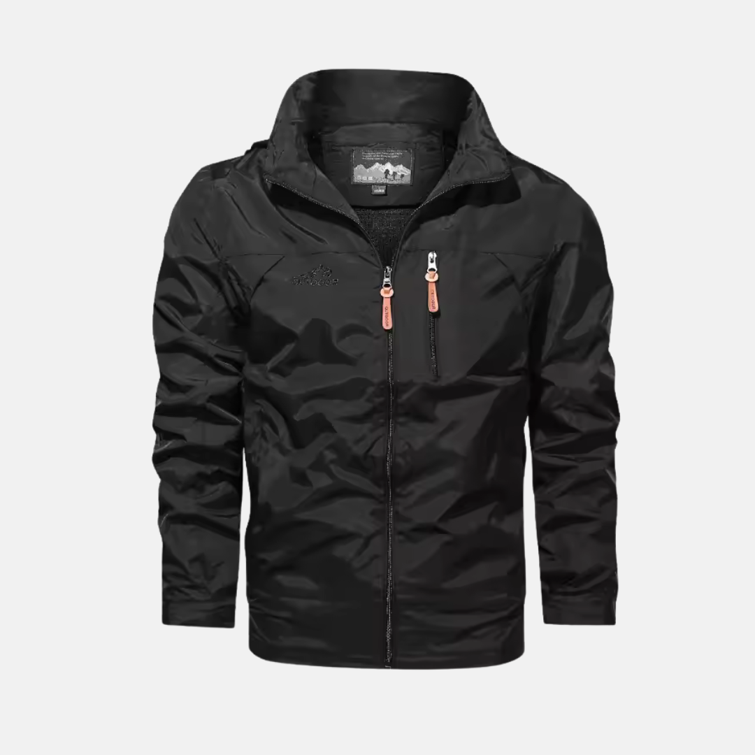 Lightweight Water-Resistant High Collar Jacket