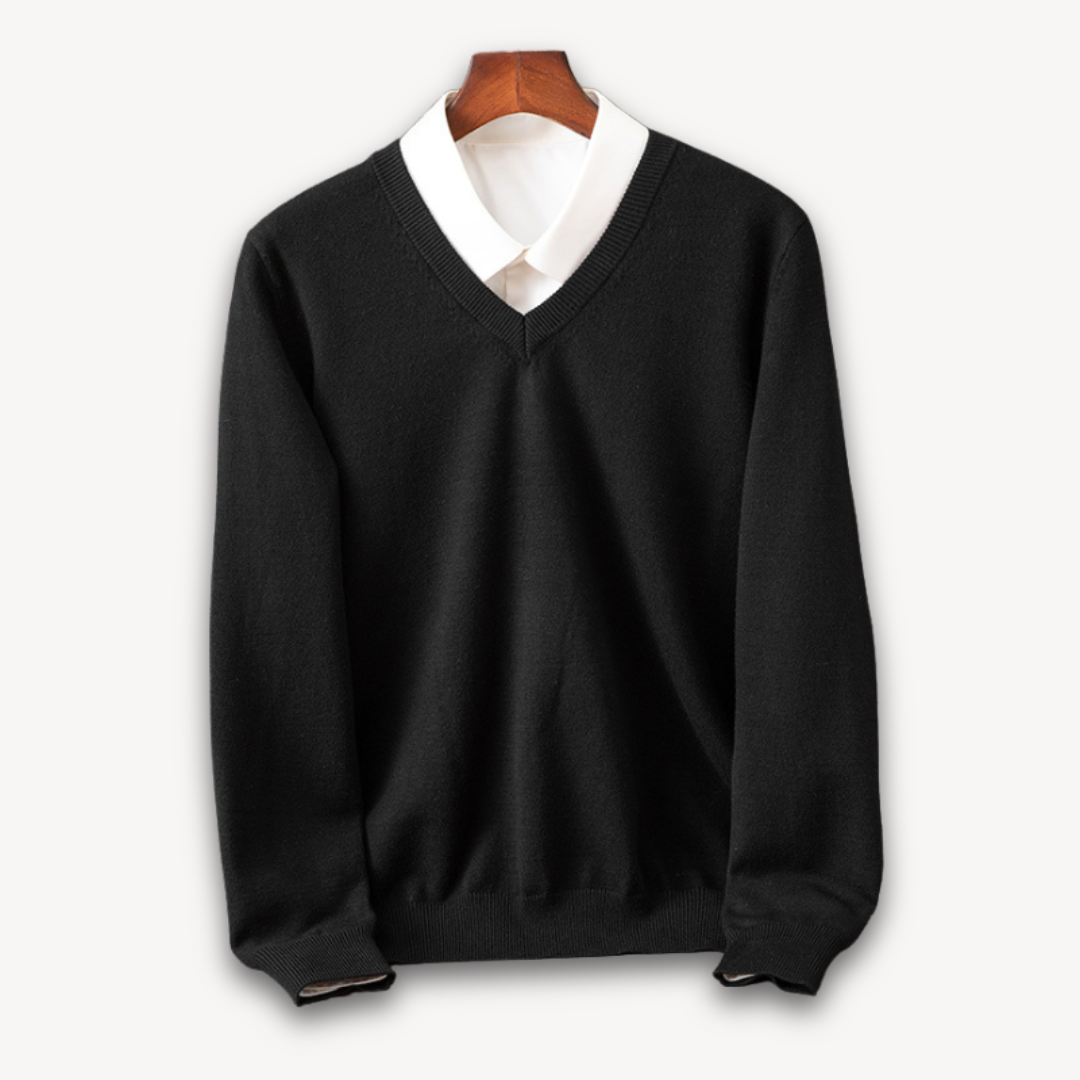 Soft Knit Slim Fit V-Neck Sweater