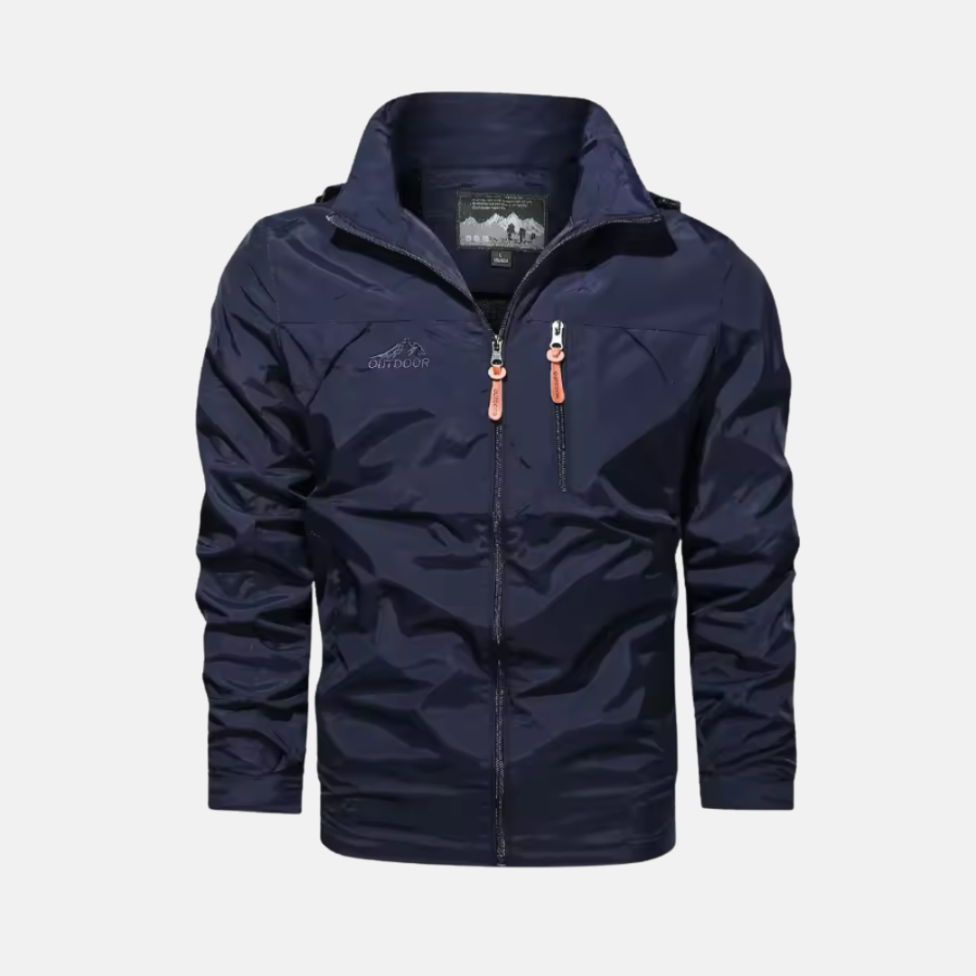 Lightweight Water-Resistant High Collar Jacket