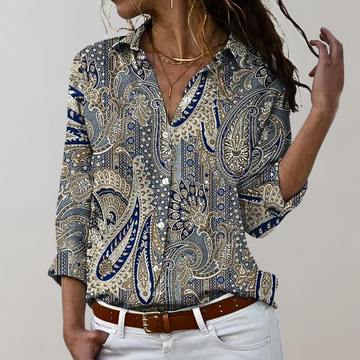 Paisley Patterned Relaxed Fit Blouse