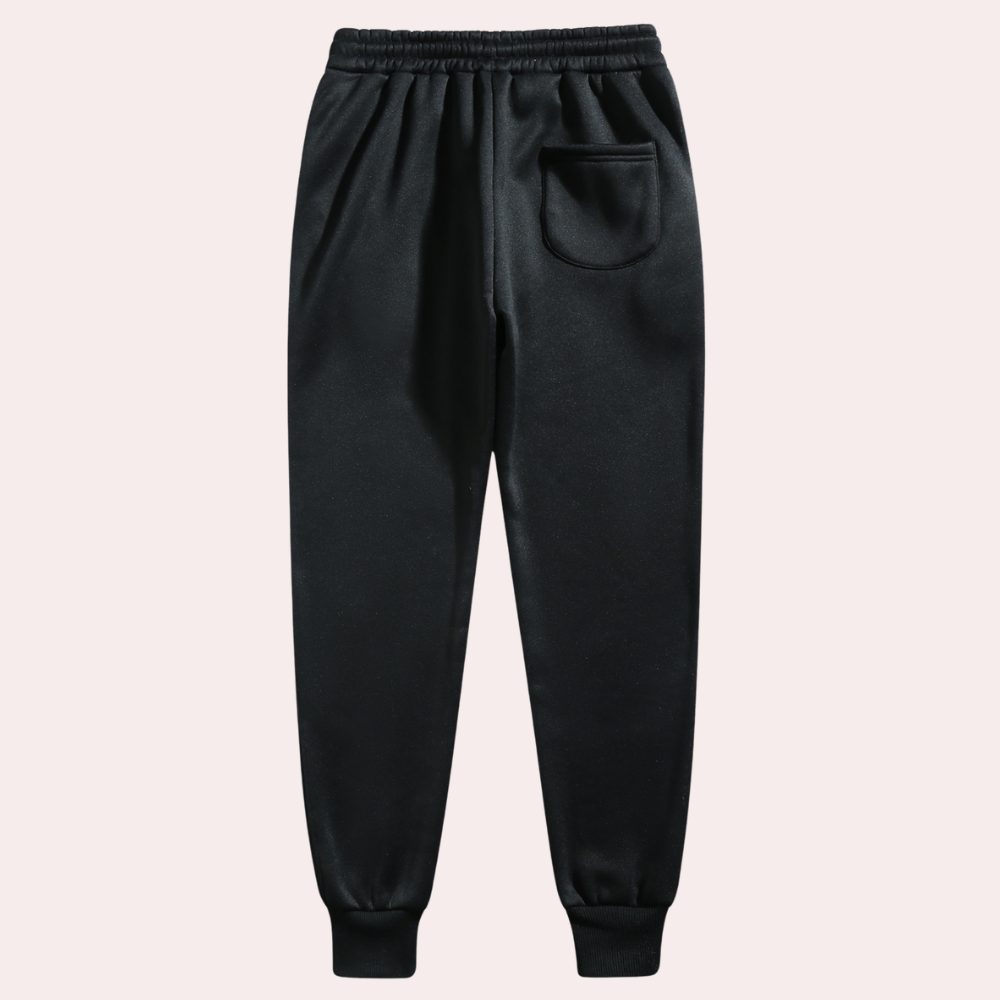 Soft Cotton Blend Relaxed Fit Trousers Jogging