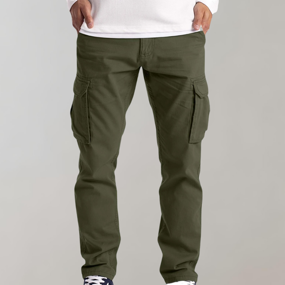 Functional Durable Cotton Relaxed Cargo Pants