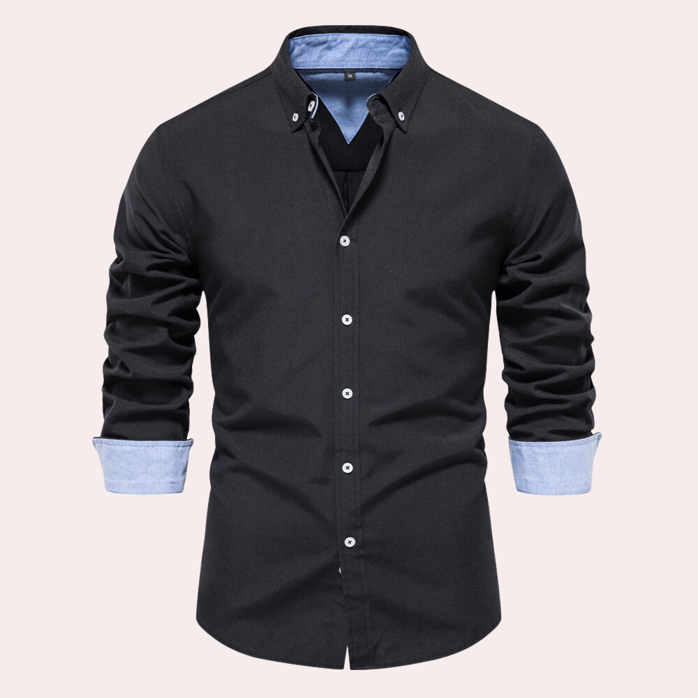 Cotton Tailored Fit Button-down Shirt