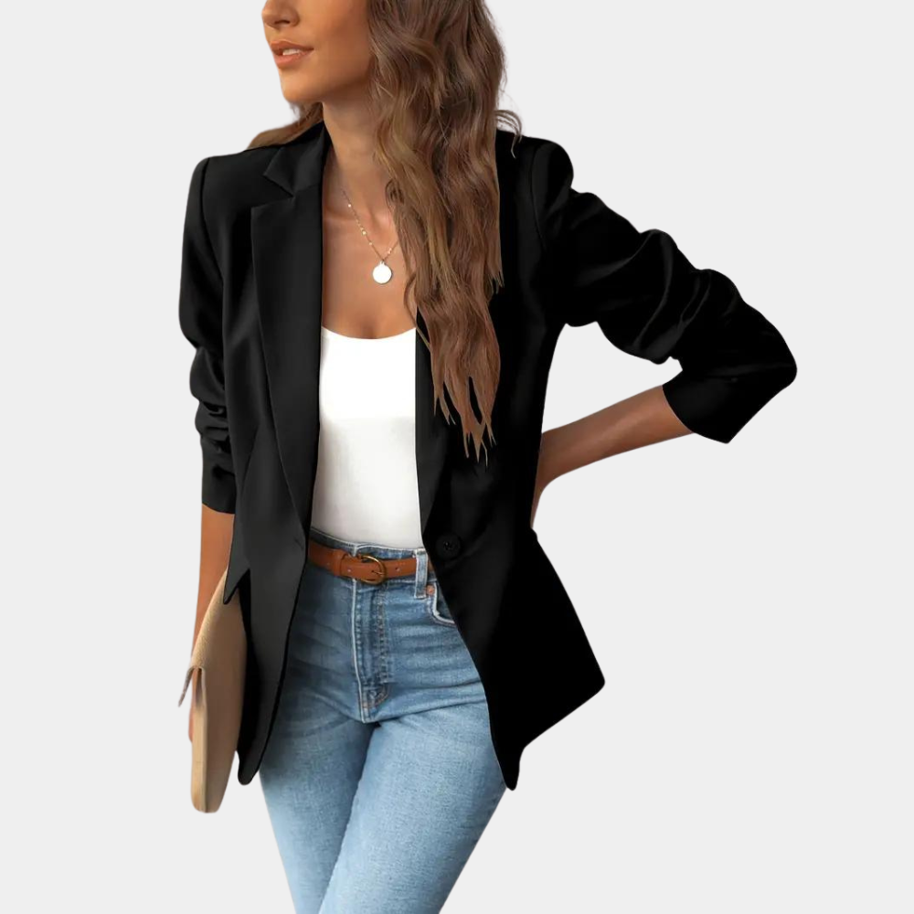 Tailored Single-Breasted Classic Blazer