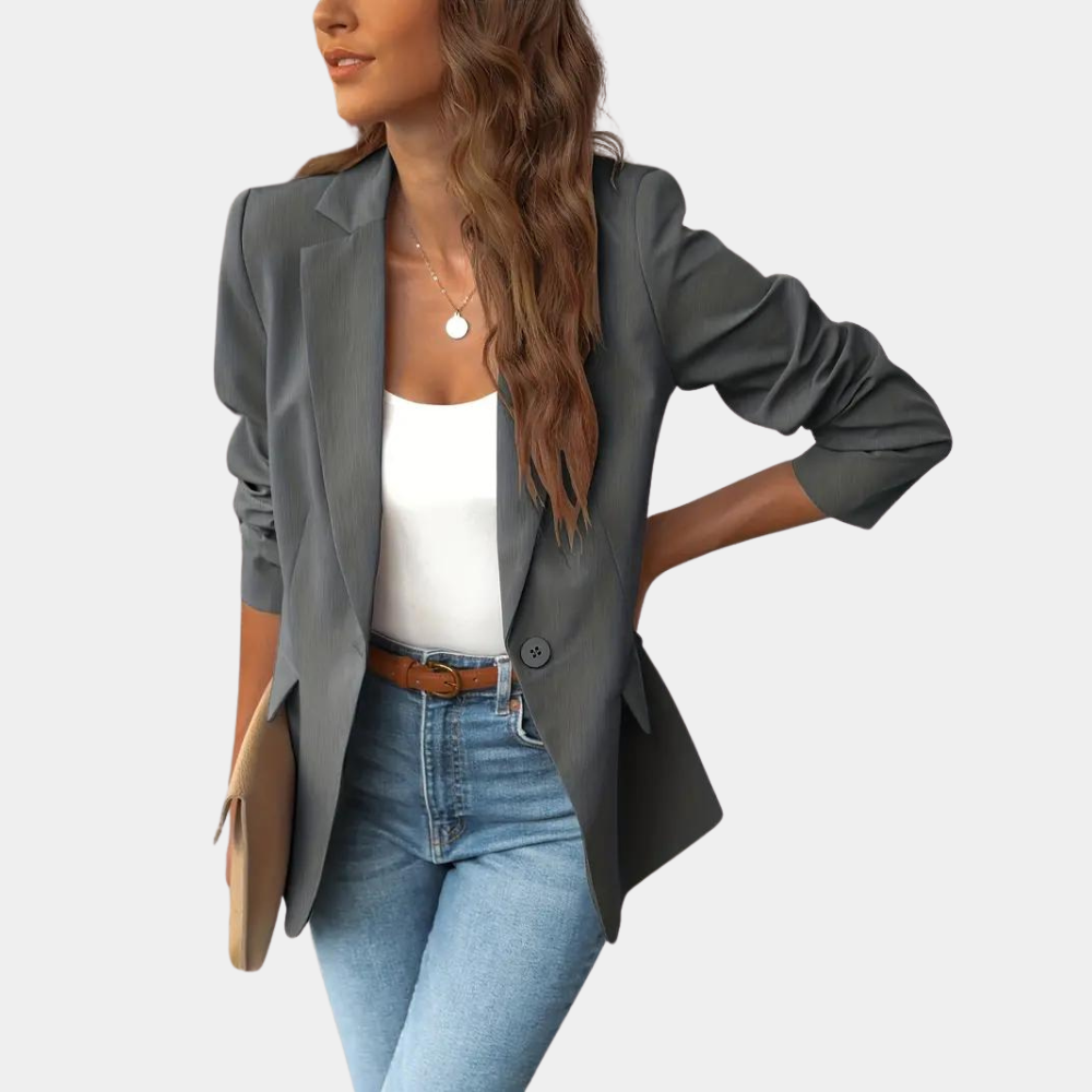Tailored Single-Breasted Classic Blazer