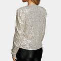 Women's Blazer - Sequin Design - Tailored Fit - Elegant Party Jacket