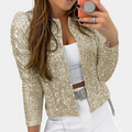 Women's Blazer - Sequin Design - Tailored Fit - Elegant Party Jacket
