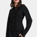 Women's Cardigan - Soft Knit - Button Closure - Long Sleeved with Rib Edge - Relaxed Fit