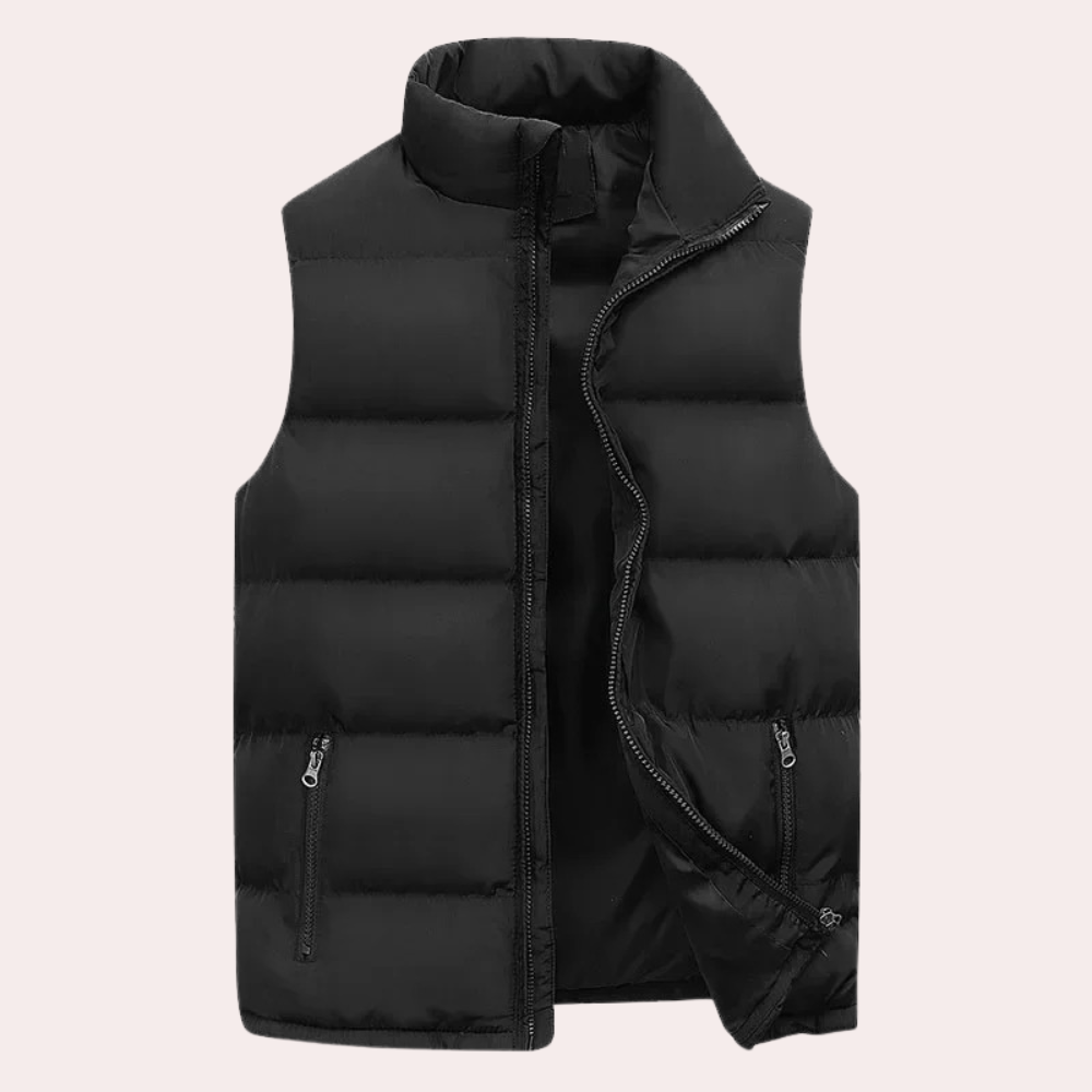 Padded Water-Repellent Lightweight Warm Vest