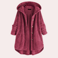 Women's Fleece Jacket - Soft and Warm - Hood & Button Closure - Relaxed Fit