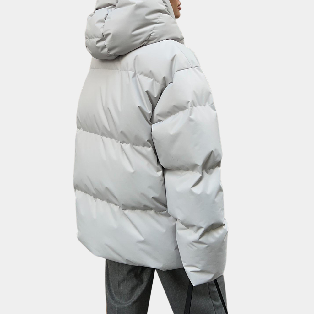 Water-Repellent Oversized Quilted Puffer Jacket