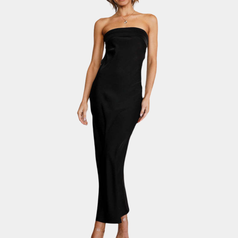 Strapless Long Fitted Ball Gown