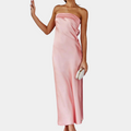 Women's Ball Gown - Strapless - Fitted - Elegant Long Evening Dress