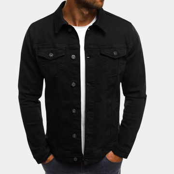 Classic Fit Button Closure Denim Jacket