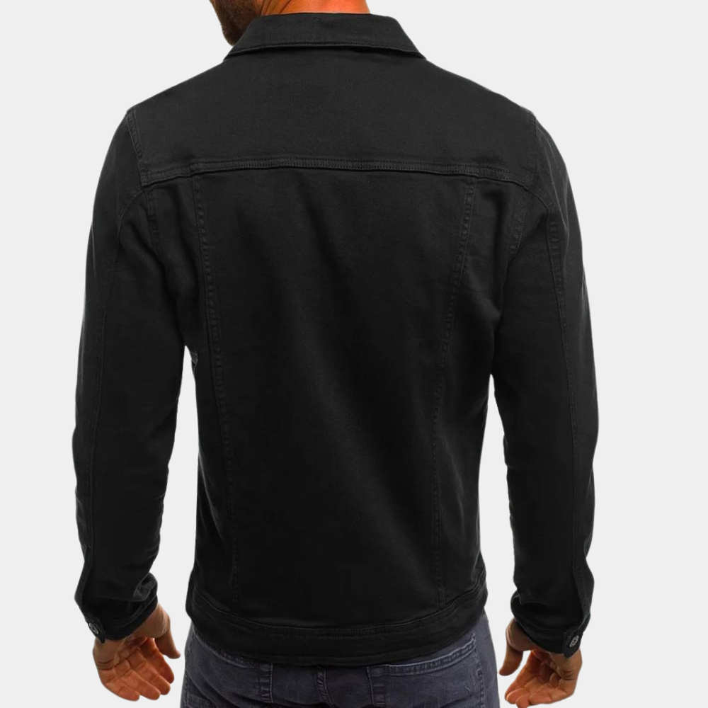 Classic Fit Button Closure Denim Jacket