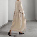 Women's Dress - Long-Sleeved Loose Fit - Light and Breathable - With Practical Pockets