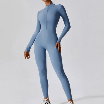 Breathable Stretchable Long-Sleeved Jumpsuit