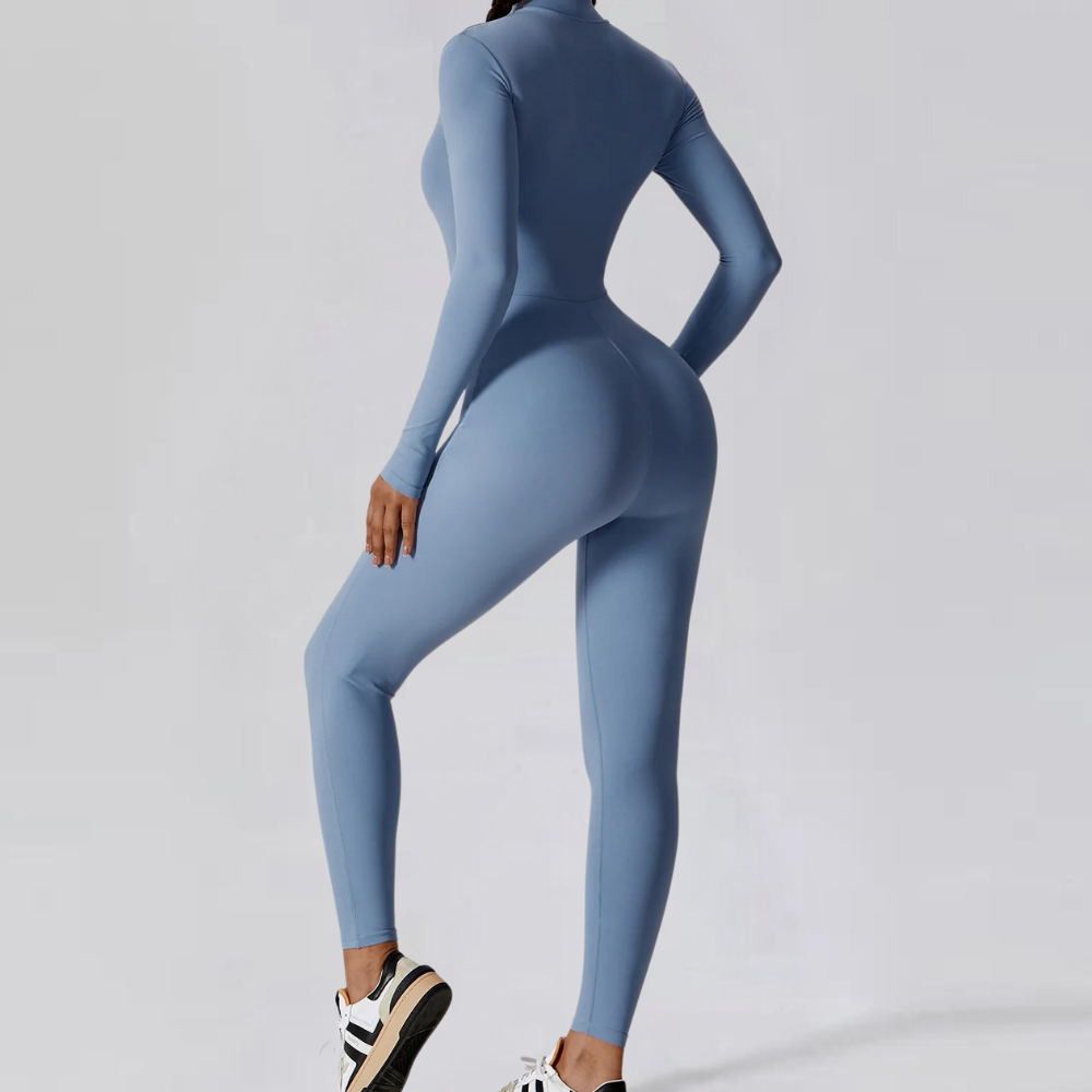 Breathable Stretchable Long-Sleeved Jumpsuit