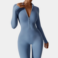 Women's Jumpsuit - Long-Sleeved Stretchable - Breathable Training & Yoga Bodysuit