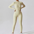 Women's Jumpsuit - Long-Sleeved Stretchable - Breathable Training & Yoga Bodysuit