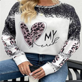 Women's Sweatshirt - Chevron Pattern - Relaxed Fit - Soft and Comfortable