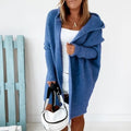 Women's Cardigan - Oversized Fit - Knit with Hood - Open Front - Soft and Warm