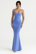 Women's Maxi Dress – Bodycon Fit – Sleeveless with Spaghetti Straps – Elegant Party Dress