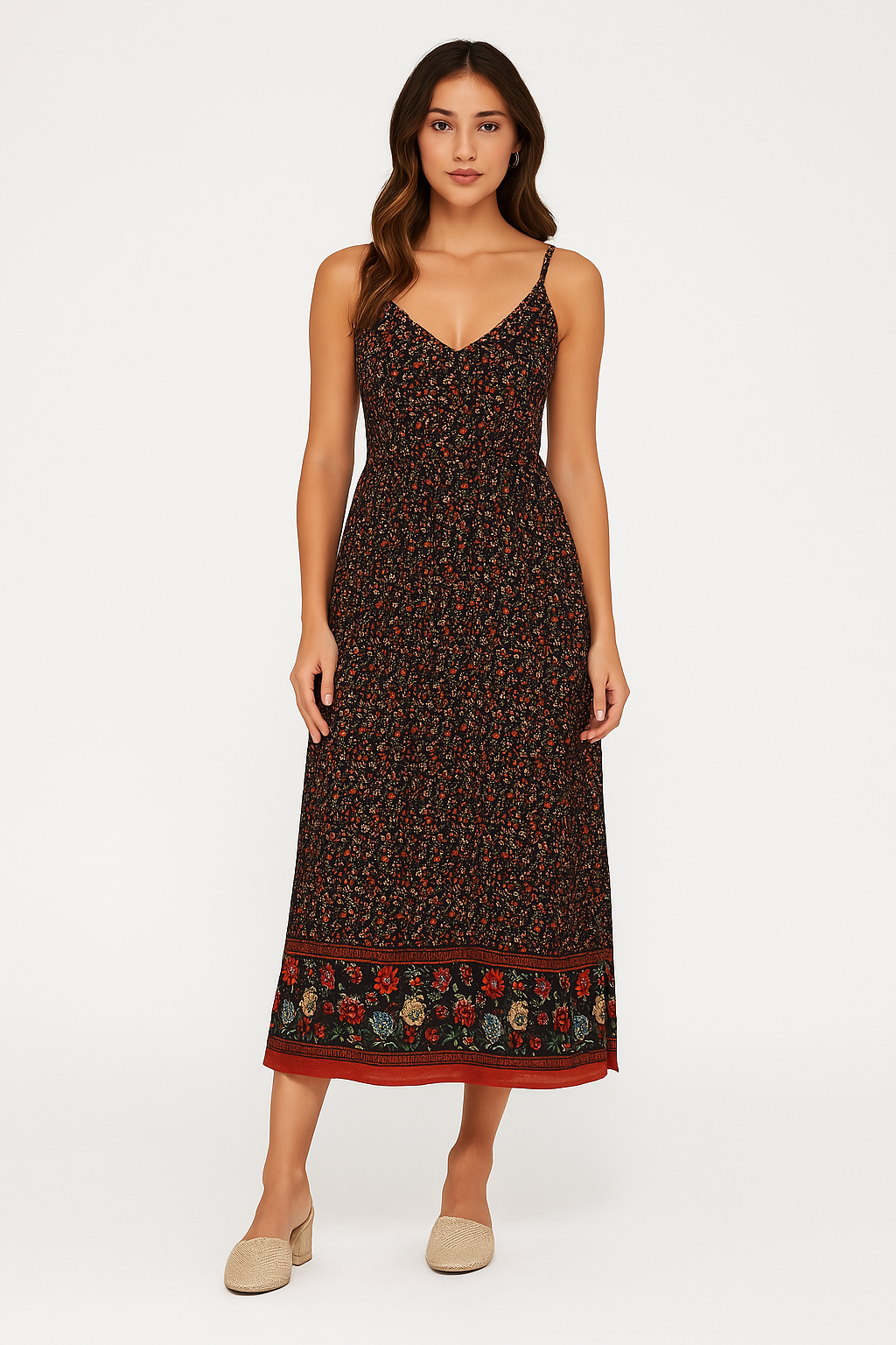 Light Breathable Floral Bohemian Maxi Dress