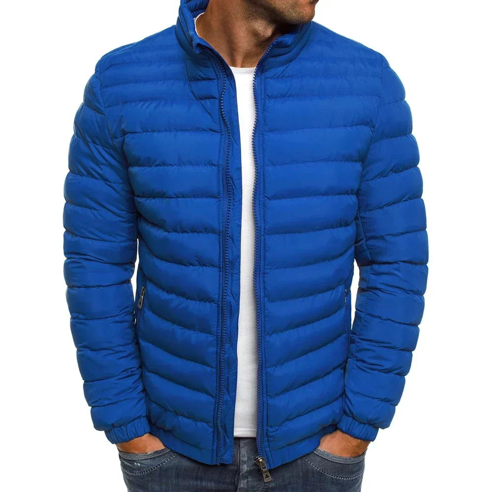 Lightweight Windproof High Collar Puffer Jacket