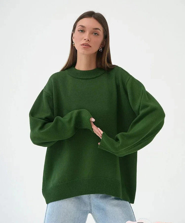 Oversized Relaxed Fit Wool Blend Sweater