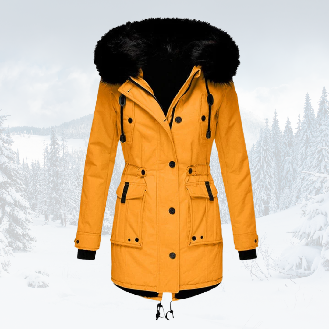 Olivia - Windproof Parka Jacket - Fur-Lined Hood
