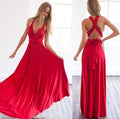 Women's Maxi Dress - Halterneck - Open Back - Waistband - Elegant Party Dress