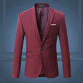 Men's Blazer – Tailored Fit – Single Button – Classic Design – Notch Lapel