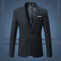 Men's Blazer – Tailored Fit – Single Button – Classic Design – Notch Lapel