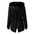 Women's Parka Jacket - Tailored Fit - Fur-Lined Hood - Windproof & Warm