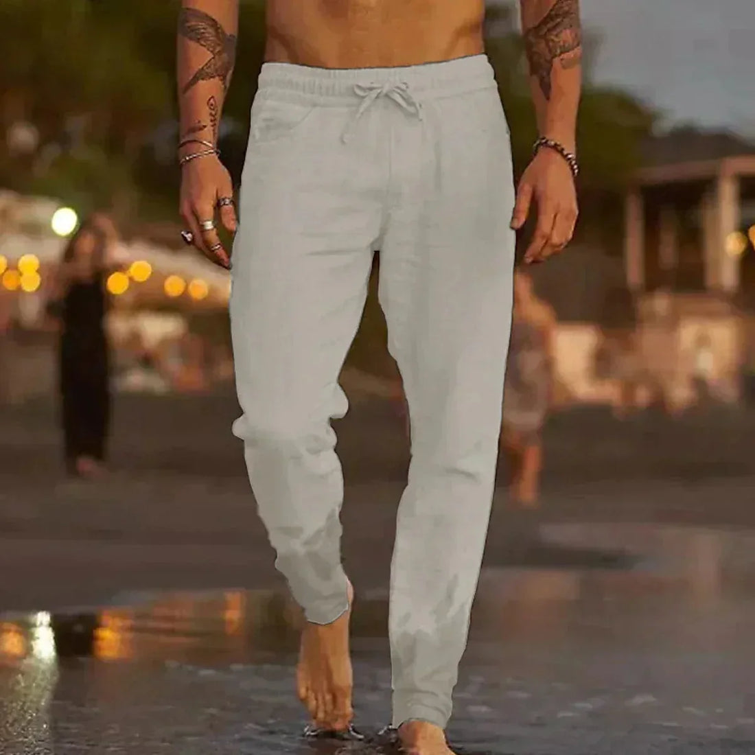 Breathable Cotton Relaxed Fit Jogging Pants