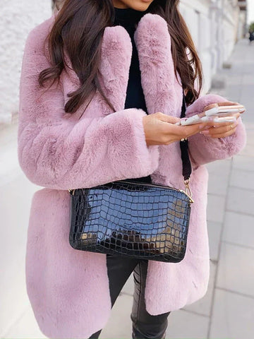 Oversized Faux Fur Teddy Coat