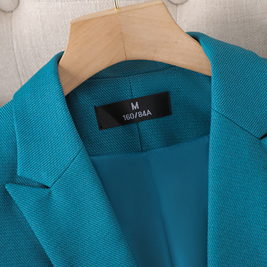 Women's Jumpsuit - Tailored Fit - Single-Breasted Blazer & Straight Pants