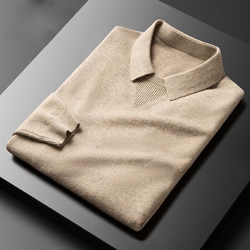 Wool Cashmere Fine Knit Regular Fit Sweater