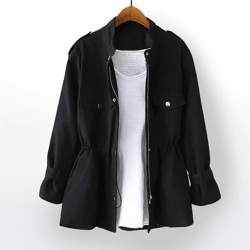 Tailored Adjustable Drawstring Utility Jacket