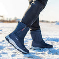 Men's Winter Boots - Waterproof - Insulated - Non-slip Rubber Sole - Zipper Closure