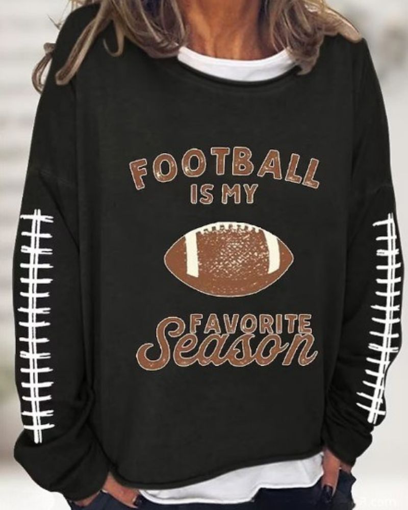 Cotton Blend Relaxed Fit Graphic Print Sweatshirt