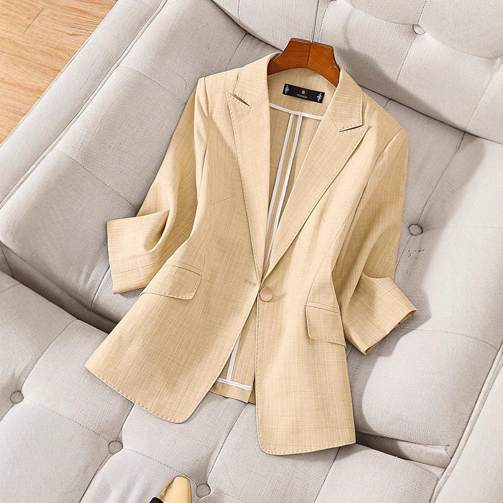 Luxurious Tailored Fit Notch Lapel Blazer