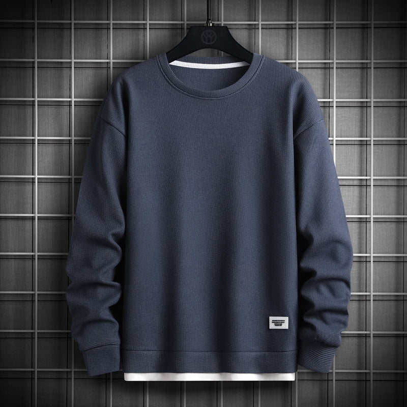 Classic Waffle Knit Crewneck Sweatshirt