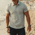 Men's polo shirt – cotton blend – regular fit – short sleeve – chest pocket