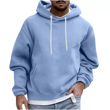 Fleece Loose Fit Drop Shoulder Hoodie