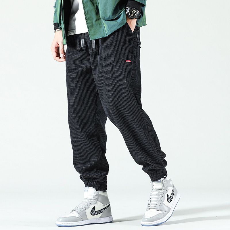 Corduroy Drawstring Relaxed Fit Joggers