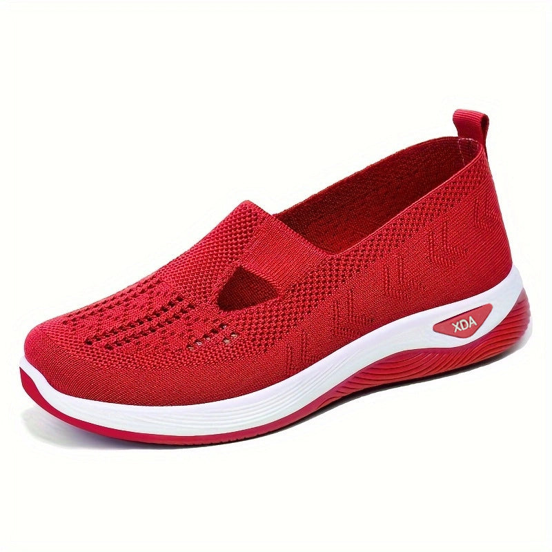 Breathable Mesh Padded Sole Slip-on Shoes